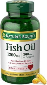 Nature's Bounty Fish Oil Omega 3 1200mg – Essential Fatty Acids for Heart Health